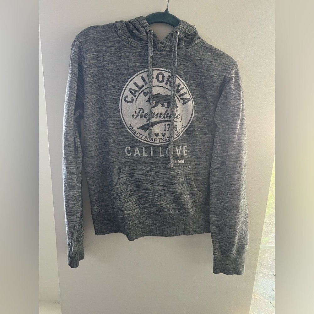 Cali Love Heather Gray Hoodie
